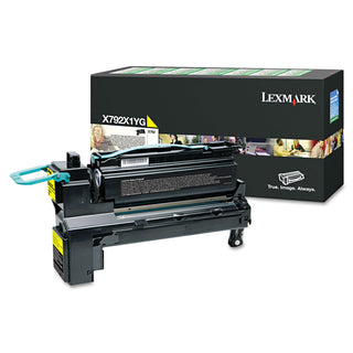 Lexmark™ X792X1YG Return Program Extra High-Yield Toner, 20000 Page-Yield, Yellow (02744X)
