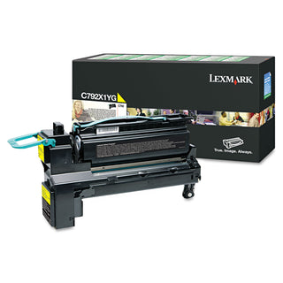 Lexmark™ C792X1YG Return Program Extra High-Yield Toner, 20000 Page-Yield, Yellow (02451X)