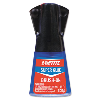 Loctite® Super Glue Brush On, 0.17 oz, Dries Clear (LOC1365734)