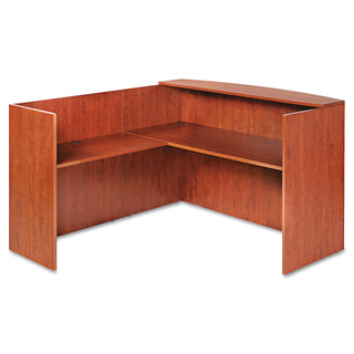 Alera® Valencia Series Reception Desk with Counter, 71w x 35.5d x 42.5h, Cherry (ALEVA327236MC)