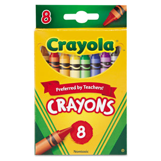 Crayola® Classic Color Crayons, Peggable Retail Pack, Peggable Retail Pack, 8 Colors (CYO523008)