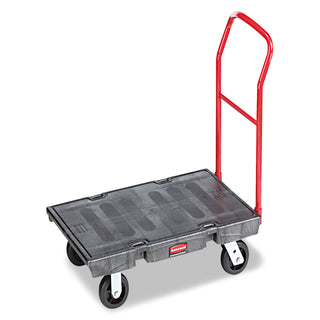 Rubbermaid® Commercial Heavy-Duty Platform Truck Cart, 2000 lb Capacity, 24" x 48" Platform, Black (RCP443600BK)