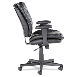 OIF Executive Bonded Leather Swivel/Tilt Chair, Supports up to 250 lbs, Black Seat/Back/Base (OIFST4819)