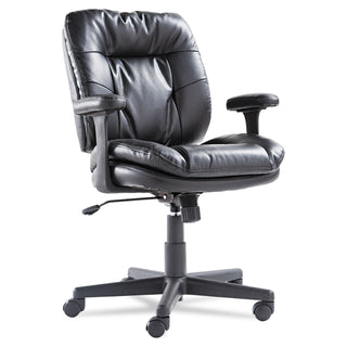 OIF Executive Bonded Leather Swivel/Tilt Chair, Supports up to 250 lbs, Black Seat/Back/Base (OIFST4819)