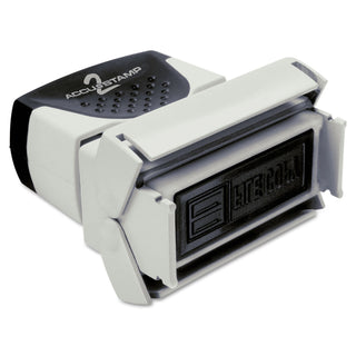 ACCUSTAMP2® Pre-Inked Shutter Stamp, Red, REVISED, 1 5/8 x 1/2 (COS035587)