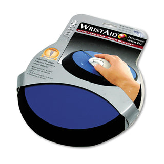 Allsop® Wrist Aid Ergonomic Circular Mouse Pad, 9" dia., Cobalt (ASP26226)