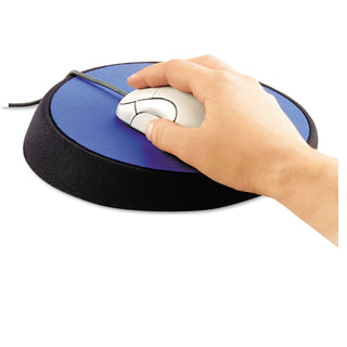 Allsop® Wrist Aid Ergonomic Circular Mouse Pad, 9" dia., Cobalt (ASP26226)