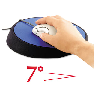 Allsop® Wrist Aid Ergonomic Circular Mouse Pad, 9" dia., Cobalt (ASP26226)