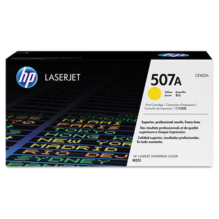 HP 507A, (CE402A) Yellow Original LaserJet Toner Cartridge (3041137)