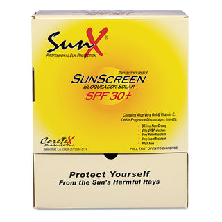 SunX® SPF30 Sunscreen, Single Dose Pouch, 100/Box (PFYCT91664)