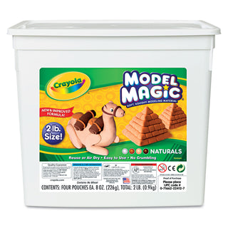 Crayola® Model Magic Modeling Compound, Assorted Natural Colors, 2 lbs. (CYO232412)