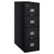 FireKing® Patriot Insulated Four-Drawer Fire File, 20.75w x 31.63d x 52.75h, Black (FIR4P2131CBL)
