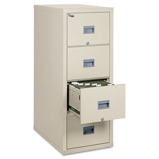 FireKing® Patriot Insulated Four-Drawer Fire File, 17.75w x 31.63d x 52.75h, Parchment (FIR4P1831CPA)