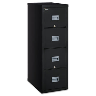 FireKing® Patriot Insulated Four-Drawer Fire File, 17.75w x 25d x 52.75h, Black (FIR4P1825CBL)