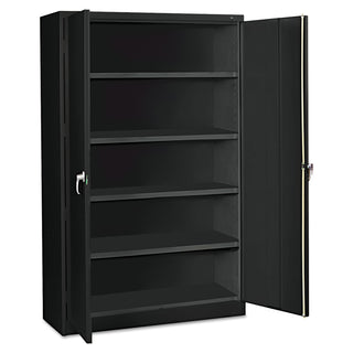 Tennsco Assembled Jumbo Steel Storage Cabinet, 48w x 18d x 78h, Black (TNNJ1878SUBK)