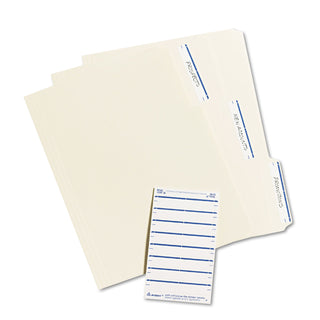Avery® Printable 4" x 6" - Permanent File Folder Labels, 0.69 x 3.44, White, 7/Sheet, 36 Sheets/Pack (AVE05200)