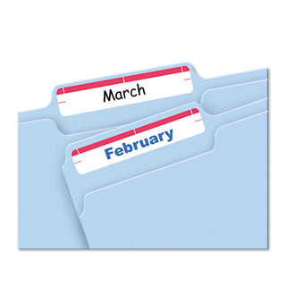 Avery® Printable 4" x 6" - Permanent File Folder Labels, 0.69 x 3.44, White, 7/Sheet, 36 Sheets/Pack (AVE05201)