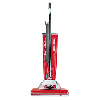 Sanitaire® TRADITION Bagless Upright Vacuum, 16" Wide Path, 18.5 lb, Red (EURSC899H)
