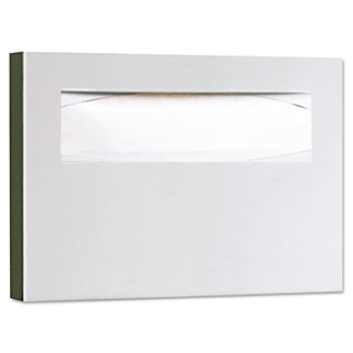 Bobrick Stainless Steel Toilet Seat Cover Dispenser, 15 3/4 x 2 x 11, Satin Finish (B221)