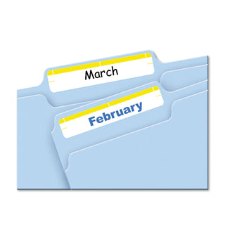 Avery® Printable 4" x 6" - Permanent File Folder Labels, 0.69 x 3.44, White, 7/Sheet, 36 Sheets/Pack (AVE05209)