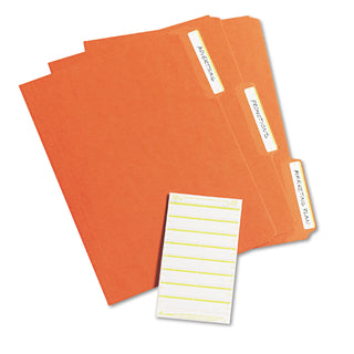 Avery® Printable 4" x 6" - Permanent File Folder Labels, 0.69 x 3.44, White, 7/Sheet, 36 Sheets/Pack (AVE05209)