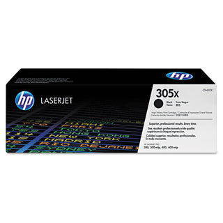 HP 305X, (CE410X) High Yield Black Original LaserJet Toner Cartridge (HEWCE410X)