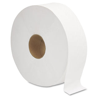 GEN JRT Jumbo Bath Tissue, Septic Safe, 2-Ply, White, 12" Diameter, 1,378 ft Length, 6/Carton (GEN1513)
