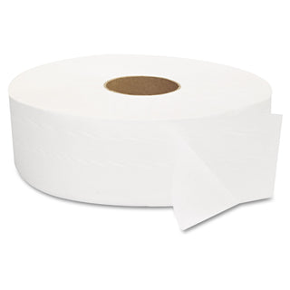 GEN JRT Jumbo Bath Tissue, Septic Safe, 2-Ply, White, 12" Diameter, 1,378 ft Length, 6/Carton (GEN1513)