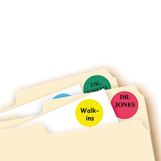 Avery® Printable Self-Adhesive Removable Color-Coding Labels, 0.75" dia., Assorted Colors, 24/Sheet, 42 Sheets/Pack (AVE05472)