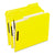Pendaflex® Colored Folders with Two Embossed Fasteners, 1/3-Cut Tabs, Letter Size, Yellow, 50/Box (ESS21309)