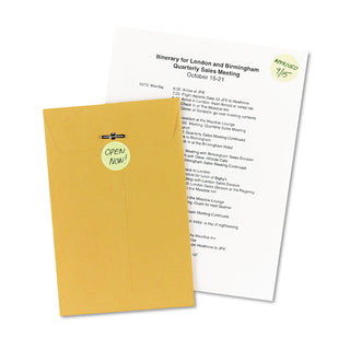 Avery® Printable Self-Adhesive Removable Color-Coding Labels, 1.25" dia., Neon Yellow, 8/Sheet, 50 Sheets/Pack (AVE05499)