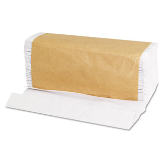 General Supply C-Fold Towels, 10.13" x 11", White, 200/Pack, 12 Packs/Carton (GEN1510)