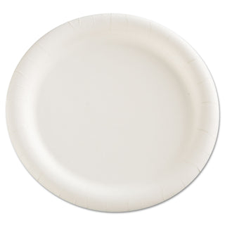 AJM Premium Coated Paper Plates, 9" dia, White, 125/Pack, 4 Packs/Carton (AJMCP9AJCWWH14) (AJMCP9AJCWWH14)