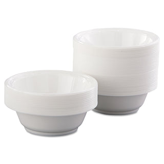 Dart® Famous Service Plastic Dinnerware, Bowl, 12oz, White, 125/Pack, 8 Packs/Carton (12BWWFDART)