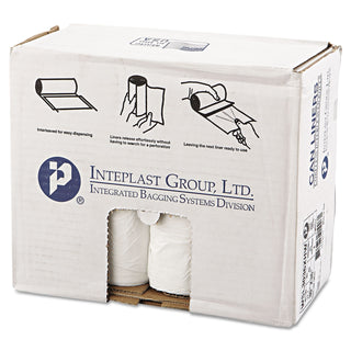 InteplastPitt Low-Density Commercial Can Liners, 30 gal, 0.8 mil, 30" x 36", White, 200/Carton (SL3036XHW)