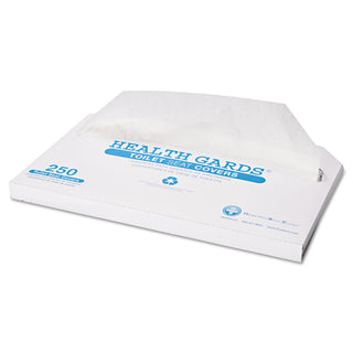 HOSPECO® Health Gards Toilet Seat Covers, Half-Fold, White, 250/Pack, 10 Boxes/Carton (HOSHG-2500)