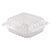Dart® ClearSeal Hinged-Lid Plastic Containers, 8 3/10 x 8 3/10 x 3, Clear, 250/Carton (DCCC90PST1)