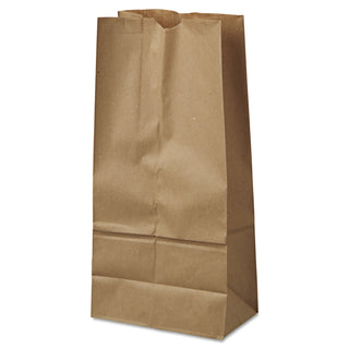 General Grocery Paper Bags, 40 lbs Capacity, #16, 7.75"w x 4.81"d x 16"h, Kraft, 500 Bags (BAGGK16-500)