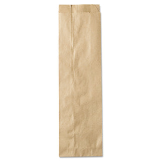 General Liquor-Takeout Quart-Sized Paper Bags, 35 lbs Capacity, Quart, 4.25"w x 2.5"d x 16"h, Kraft, 500 Bags (BAGLQQUART-500)