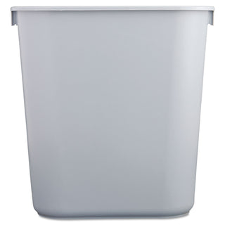 Rubbermaid® Commercial Deskside Plastic Wastebasket, 3.5 gal, Plastic, Gray (RCP2955GRA) (2955GY)