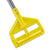 Rubbermaid® Commercial Invader Fiberglass Side-Gate Wet-Mop Handle, 1" dia x 54", Gray/Yellow (H145RUB)