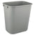 Rubbermaid® Commercial Deskside Plastic Wastebasket, 3.5 gal, Plastic, Gray (RCP2955GRA) (2955GY)