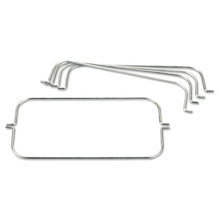 Rubbermaid® Commercial Tri-Wire Waste Bag Holder Kit, For Rubbermaid Commercial Cleaning Carts, Steel (RCP9T89-01)