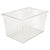 Rubbermaid® Commercial Food/Tote Boxes, 21.5 gal, 26 x 18 x 15, Clear, Plastic (3301CL)