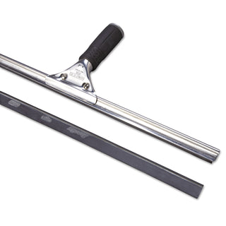 Unger® ErgoTec Replacement Squeegee Blades, 18" Wide, Black Rubber, Soft, 12/Pack (UNGRT45)