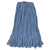 Rubbermaid® Commercial Cotton/Synthetic Cut-End Blend Mop Head, 24 oz, 1" Band, Blue, 12/Carton (RCPF518-12BLU)