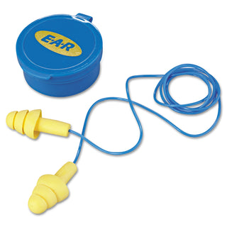 3M™ E-A-R UltraFit Multi-Use Earplugs, Corded, 25NRR, Yellow/Blue, 50 Pairs (MMM3404002) (247-340-4002)