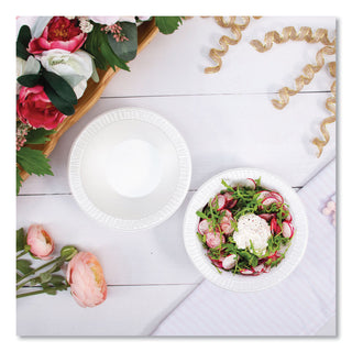 Dart® Quiet Classic Laminated Foam Dinnerware Bowls, 10-12 Oz, White, 125/Pk (DRC12BWWQR)