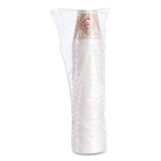 Dart® Café G Foam Hot/Cold Cups, 12oz, White w/Brown & Red, 1000/Carton (12X16GDART)