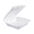 Dart® Foam Hinged Lid Containers, 9 x 9 x 3, White, 200/Carton (DCC90HT1R)